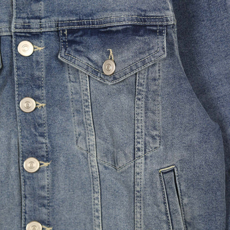 KAPPA-Giubbotto-Jeans-Uomo-Banda-Boetino-Blue-Lt-Cobalt/beige-Lt-da-uomo