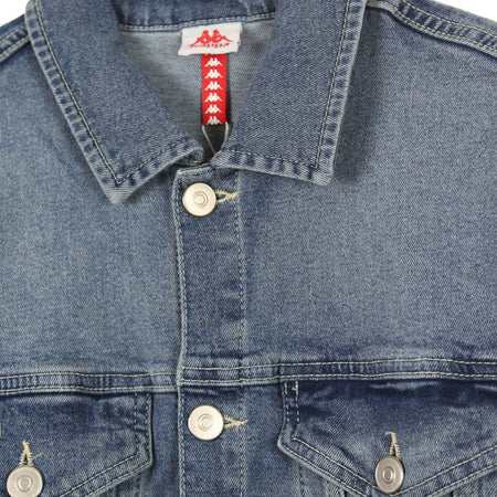 KAPPA-Giubbotto-Jeans-Uomo-Banda-Boetino-Blue-Lt-Cobalt/beige-Lt-da-uomo