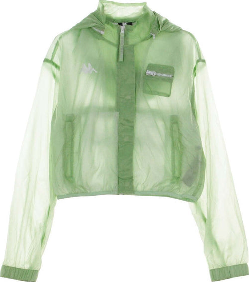 KAPPA-KONTROLL-Giacca-a-Vento-Corta-Donna-Woven-Jacket-Light-Green/white-da-donna