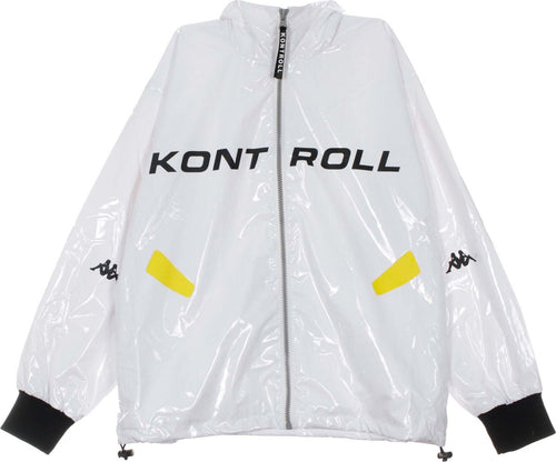 KAPPA-KONTROLL-Giacca-a-Vento-Uomo-Light-Windbreaker-White/yellow/black-da-uomo