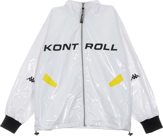 KAPPA-KONTROLL-Giacca-a-Vento-Uomo-Light-Windbreaker-White/yellow/black-da-uomo