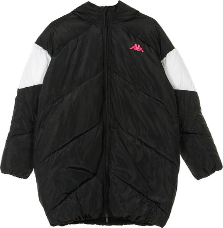 KAPPA-Piumino-Lungo-Donna-Authentic-90-Bartes-Black/white/fuchsia-da-donna