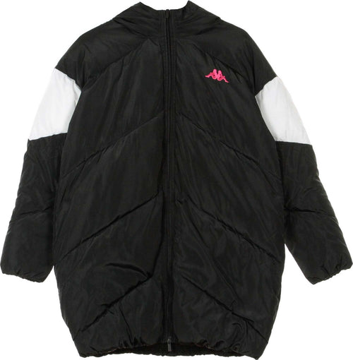 KAPPA-Piumino-Lungo-Donna-Authentic-90-Bartes-Black/white/fuchsia-da-donna
