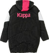 KAPPA-Piumino-Lungo-Donna-Authentic-90-Bartes-Black/white/fuchsia-da-donna