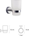 Karag Set Completo Accessori Bagno Vetro Temperato e Finitura Cromata Design Moderno Kit 7 Pezzi. 2x porta asciugamani 1x Porta Rotolo 3x Porta Sapone/Spazzolini 1xPorta Scopino Casa e cucina/Bagno/Accessori e biancheria da bagno per bambini/Accessori/Set di accessori bagno Shopbagno.it - Roma, Commerciovirtuoso.it
