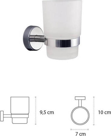 TocTen Set 4 Accessori Bagno In Acciaio Inox Spazzolato | Porta Asciugamani 22,7 Cm, Porta Carta, 2 Ganci | Kit Parete Moderno