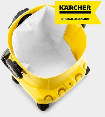 Karcher 2.863-006.0 Sacchetto Filtro in Vello per Aspiratori WD 4/5/6 Set di 4 Pezzi Beige