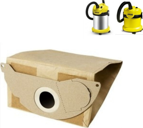 KARCHER 5 SACCHETTI IN CARTA BIDONE ASPIRATUTTO MONTA SU MODELLI IN DESCRIZIONE Casa e cucina/Aspirapolvere e pulizia di pavimenti e finestre/Accessori per aspirapolvere/Sacchetti per aspirapolvere/Sacchetti per aspirapolvere a bidone Rossi Ricambi - Venetico Marina, Commerciovirtuoso.it