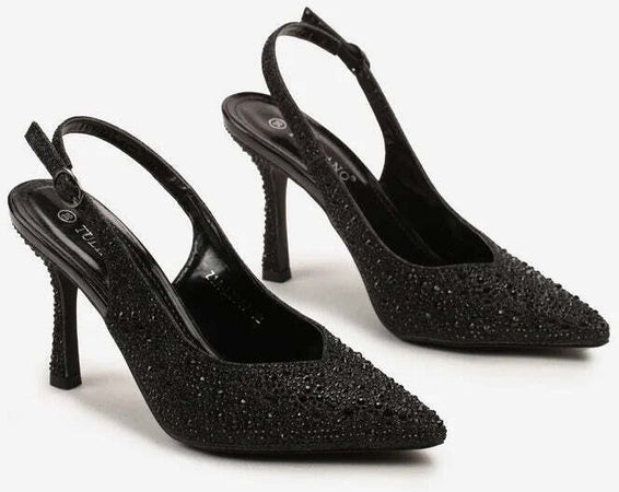 Karen - Dècolletè con glitter e tacco a spillo
