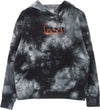 KARL-KANI-Felpa-Cappuccio-Donna-Retro-Tie-Dye-Hoodie-White/black-da-donna