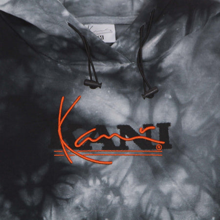 KARL-KANI-Felpa-Cappuccio-Donna-Retro-Tie-Dye-Hoodie-White/black-da-donna