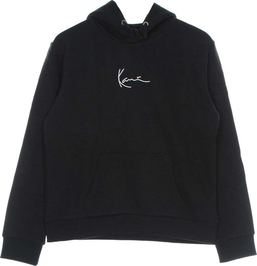 KARL-KANI-Felpa-Cappuccio-Donna-Small-Signature-Hoodie-Black-da-donna