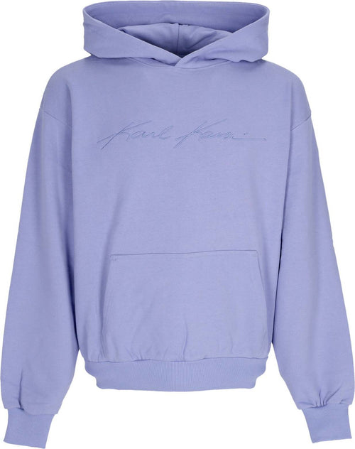 KARL-KANI-Felpa-Cappuccio-Uomo-Autograph-Heavy-Sweat-Os-Hoodie-Lilac-da-uomo