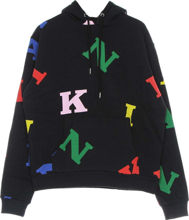 KARL-KANI-Felpa-Cappuccio-Uomo-Retro-Logo-Hoodie-Black/multi-da-uomo
