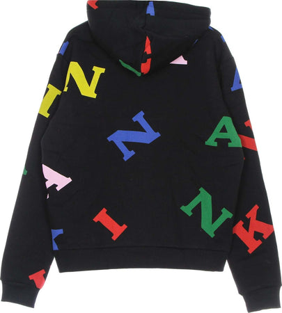 KARL-KANI-Felpa-Cappuccio-Uomo-Retro-Logo-Hoodie-Black/multi-da-uomo
