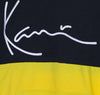 KARL-KANI-Felpa-Cappuccio-Uomo-Signature-Block-Teddy-Hoodie-Yellow/navy/red-da-uomo