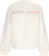 KARL-KANI-Giubbotto-Bomber-Donna-W-Og-Satin-Bomber-Jacket-Off-White-da-donna