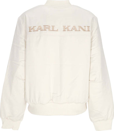 KARL-KANI-Giubbotto-Bomber-Donna-W-Og-Satin-Bomber-Jacket-Off-White-da-donna