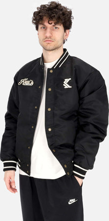 KARL-KANI-Giubbotto-Bomber-Uomo-Og-Diner-Bowling-Jacket-Black-da-uomo