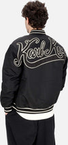 KARL-KANI-Giubbotto-Bomber-Uomo-Og-Diner-Bowling-Jacket-Black-da-uomo
