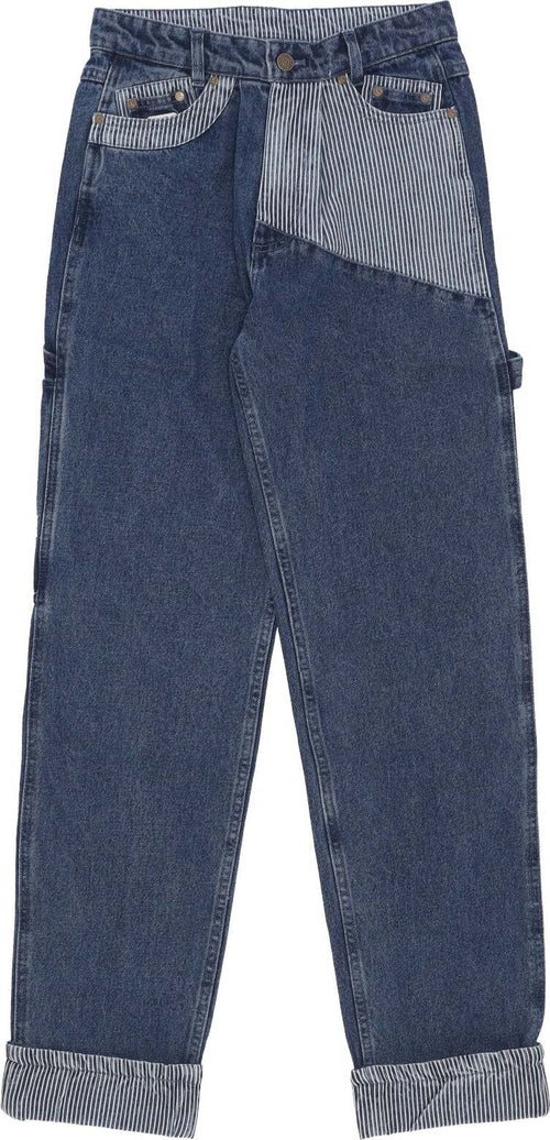 KARL-KANI-Jeans-Uomo-Og-Stripe-Block-Denim-Baggy-Workwear-Pants-Blue/white-da-uomo