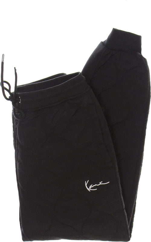 KARL-KANI-Pantalone-Tuta-Uomo-Small-Signature-Quilted-Pants-Black-da-uomo