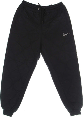 KARL-KANI-Pantalone-Tuta-Uomo-Small-Signature-Quilted-Pants-Black-da-uomo