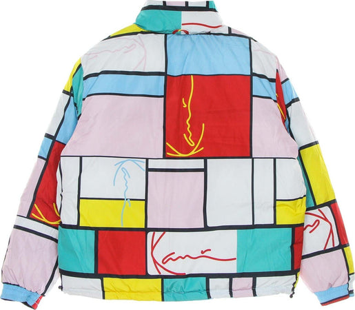 KARL-KANI-Piumino-Donna-Og-Reversible-Block-Puffer-Jacket-Multi-da-donna