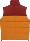KARL-KANI-Piumino-Smanicato-Uomo-Og-Block-Puffer-Vest-Dark-Red/ocher/petrol-Blue-da-uomo