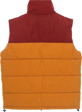 KARL-KANI-Piumino-Smanicato-Uomo-Og-Block-Puffer-Vest-Dark-Red/ocher/petrol-Blue-da-uomo