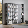 Libreria Roma a parete, in legno, con ripiani, per arredamento camere ed interni