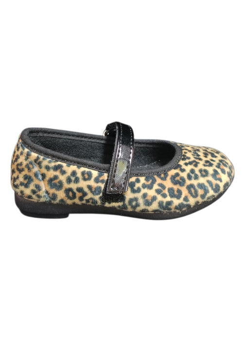 Ballerina bambina Vul-Ladi Candy nero maculato velluto velcro elegance style