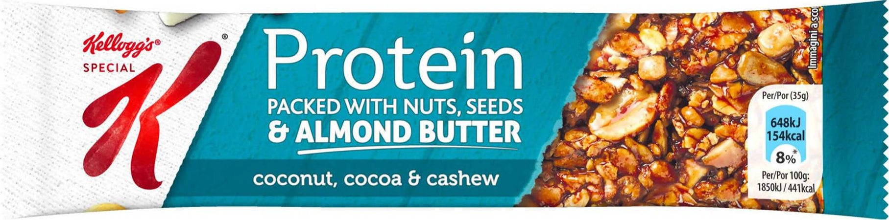 Kellogg's Special K Barrette Protein Barretta Cocco Frutta Secca E Mandorle Snack Proteico Barretta Dietetica Kellogg's 35 Gr Barrette Imbustate Singolarmente Salute e cura della persona/Alimentazione e nutrizione/Barrette e bibite nutrizionali/Barrette nutrizionali/Barrette dietetiche Non solo alimenti - Albano Laziale, Commerciovirtuoso.it