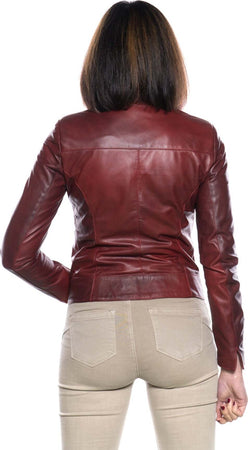 Kelly---Giacca-Donna-Bordeaux-in-Vera-Pelle