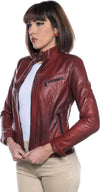 Kelly---Giacca-Donna-Bordeaux-in-Vera-Pelle