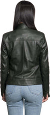 Kelly---Giacca-Donna-Verde-in-Vera-Pelle