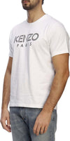 Kenzo Paris T-Shirt Uomo Bianca Maxi Logo 100% Cotone KENZO Maglia Maniche Corte Girocollo Per Lui T-Shirt Kenzo Paris Bianco Euforia - Bronte, Commerciovirtuoso.it