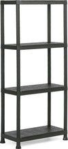 Keter Scaffale 4 Ripiani Nero Fai da te/Organizzazione casa e magazzini/Scaffalature Scontolo.net - Potenza, Commerciovirtuoso.it