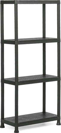 Keter Scaffale 4 Ripiani Nero Fai da te/Organizzazione casa e magazzini/Scaffalature Scontolo.net - Potenza, Commerciovirtuoso.it