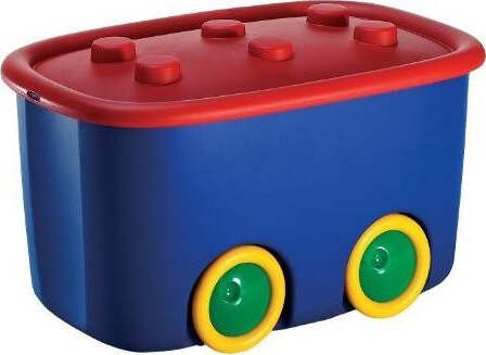 Keter scatola giochi per bambini con ruote Funny Box L - 58X38,5X32H Arlecchino Casa e cucina/Arredamento/Cameretta bambini/Contenitori/Portagiochi Scontolo.net - Potenza, Commerciovirtuoso.it