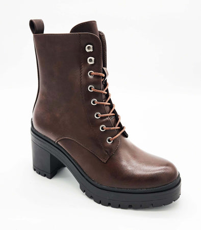 Ketty - Stivaletti in ecopelle donna con lacci