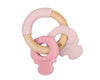 Massagiagengive in legno e silicone Keys Pink