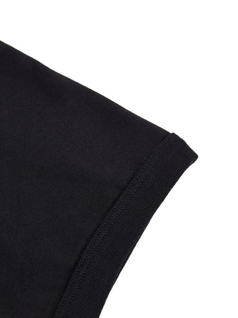 Dolce &amp; Gabbana T-shirt Scollo a V in Cotone Nero da uomo