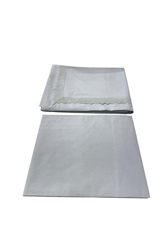 Completo Lenzuola Matrimoniale Alexander Tuscany Home Pizzetto – 100% Cotone