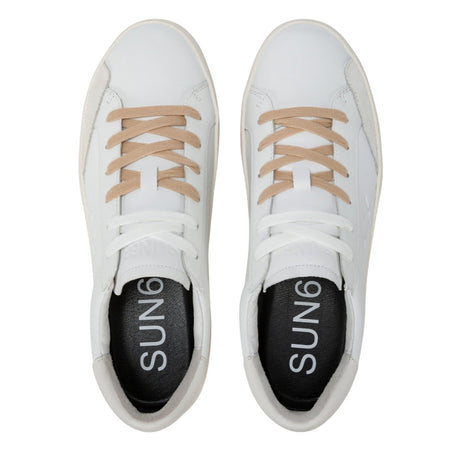 SUN68 sneaker uomo sun68 - street leather - bianco da uomo