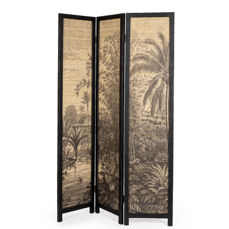 Paravento fujiko ,in bamboo e legno di abete, 120 x 180 cm