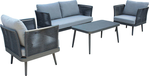 KIBAKI---salotto-da-giardino-in-alluminio-e-corda-4-posti-Grigio-scuro-Milani-Home