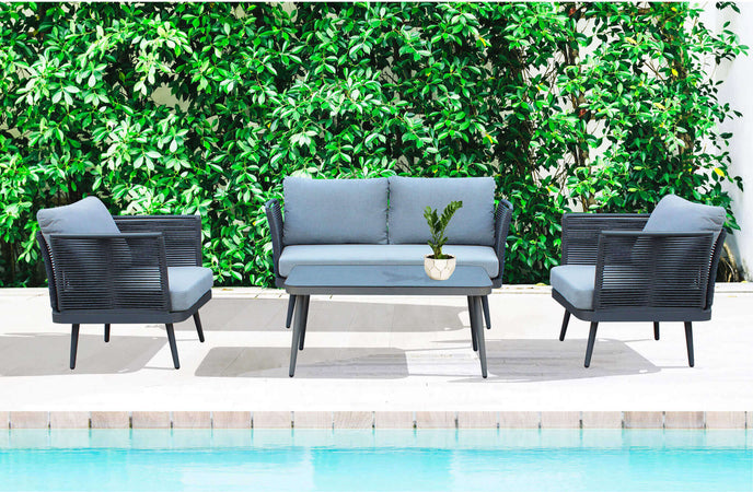 KIBAKI---salotto-da-giardino-in-alluminio-e-corda-4-posti-Grigio-scuro-Milani-Home