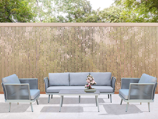 KIBAKI---salotto-da-giardino-in-alluminio-e-corda-5-posti-Grigio-chiaro-Milani-Home