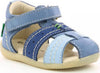 Kickers Bigbazar-2 Bleu Tricolore Sandali Per Bambini Scarpe Estive in Pelle con Suola in Gomma Colorate 785420-10 Scarpe Sanitaria Gioia del Bimbo - Villa San Giovanni, Commerciovirtuoso.it